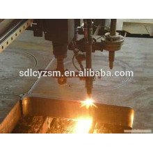 Flame cutting steel plate